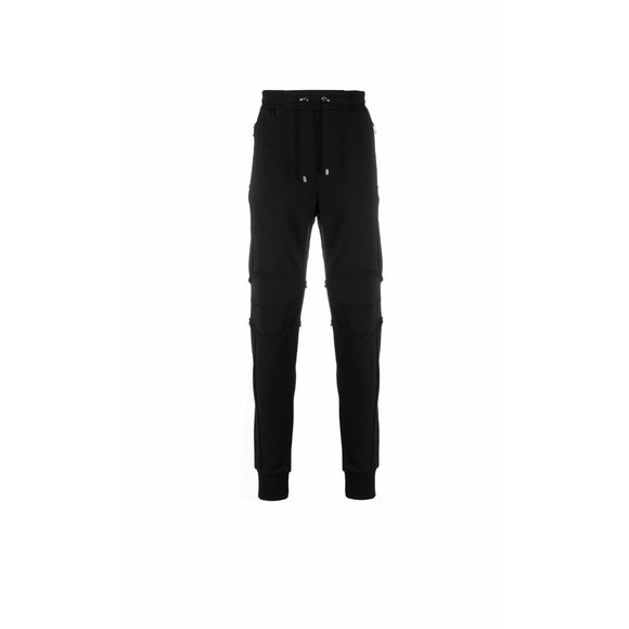 Balmain Zipped slim-fit cotton trousers - Picture 1 of 8